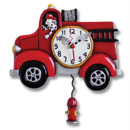 firetruck pendulum clock