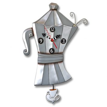coffee pot pendulum clock
