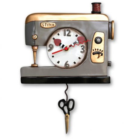 sewing machine pendulum clock