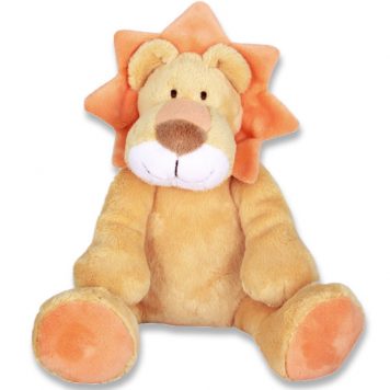 soft orange lion toy